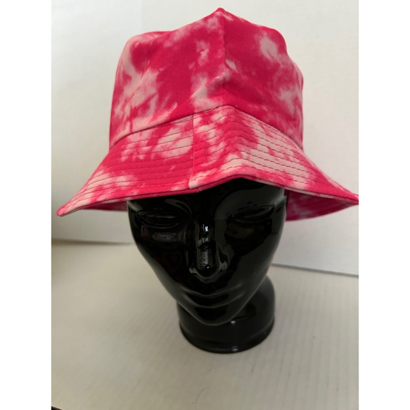 Unisex Unbranded Bucket Hat One Size Pink White *NEW* - Picture 2 of 7